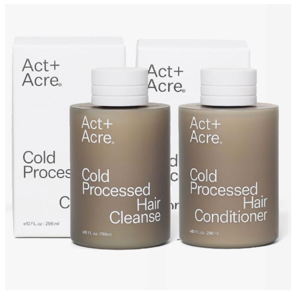 Act + Acre hair cleanse and conditioner
